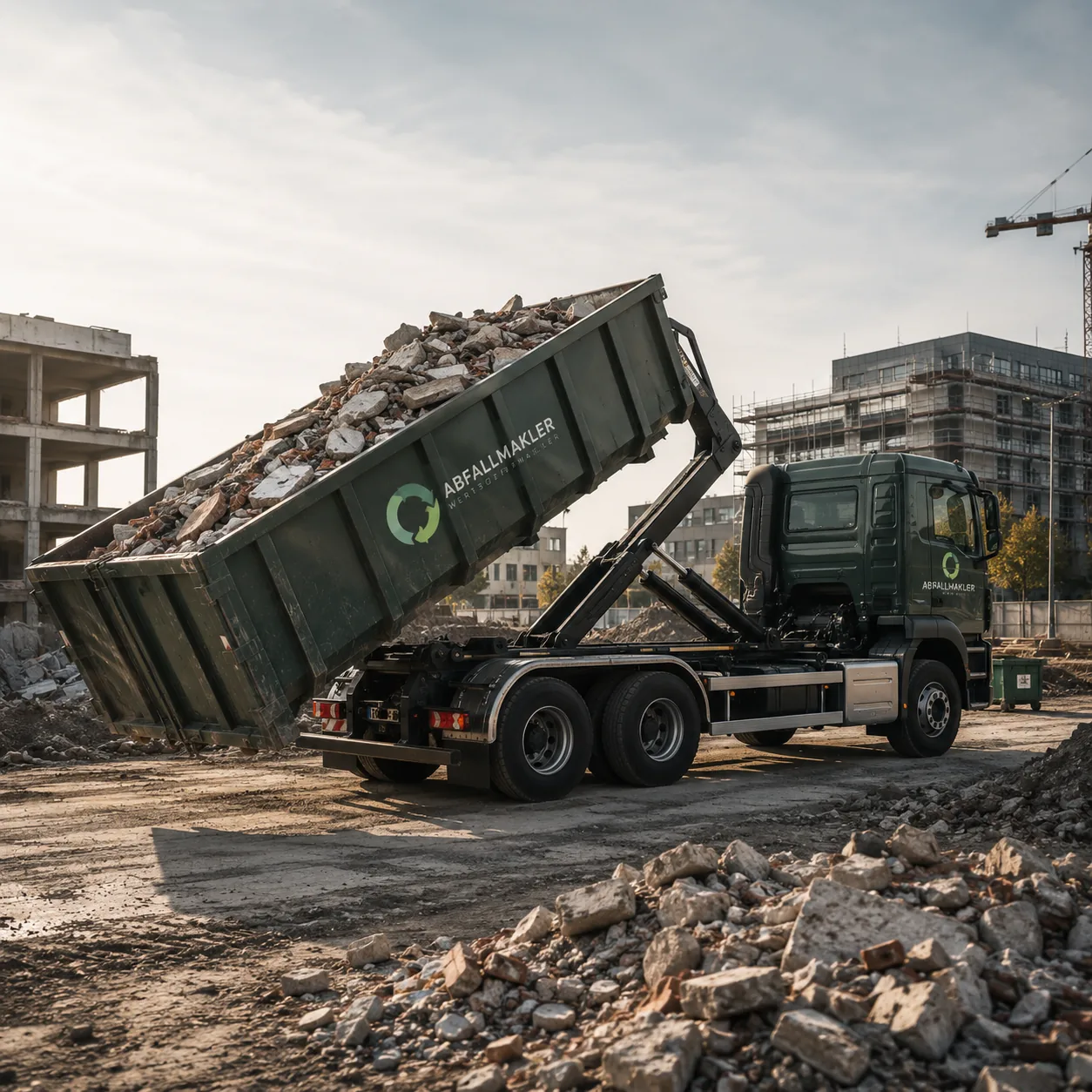 Baustelle vor der Räumung